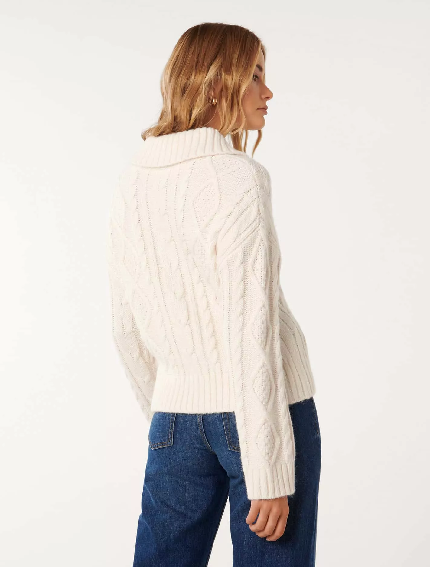 Adelaide Cabled Collar Knit Jumper