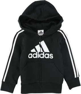 Adidas Boys Classic Cotton Fleece Hoodie Sweatshirt