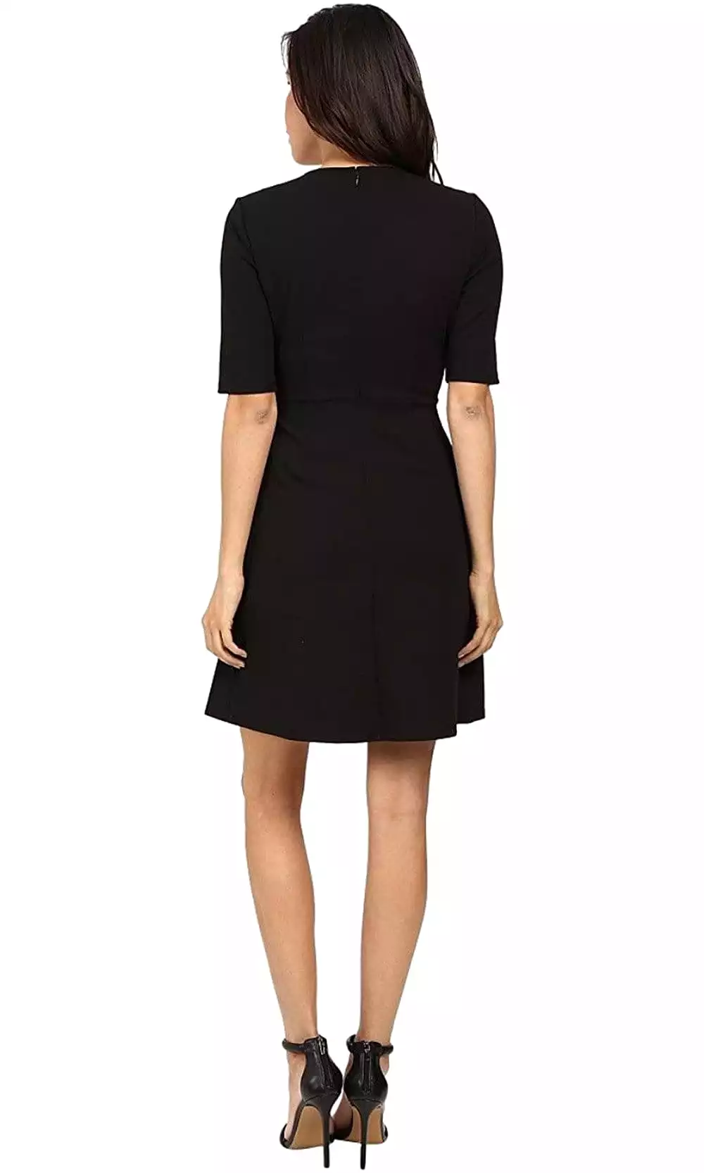 Adrianna Papell - AP1D100146 V-Neck Short Sleeve Dress