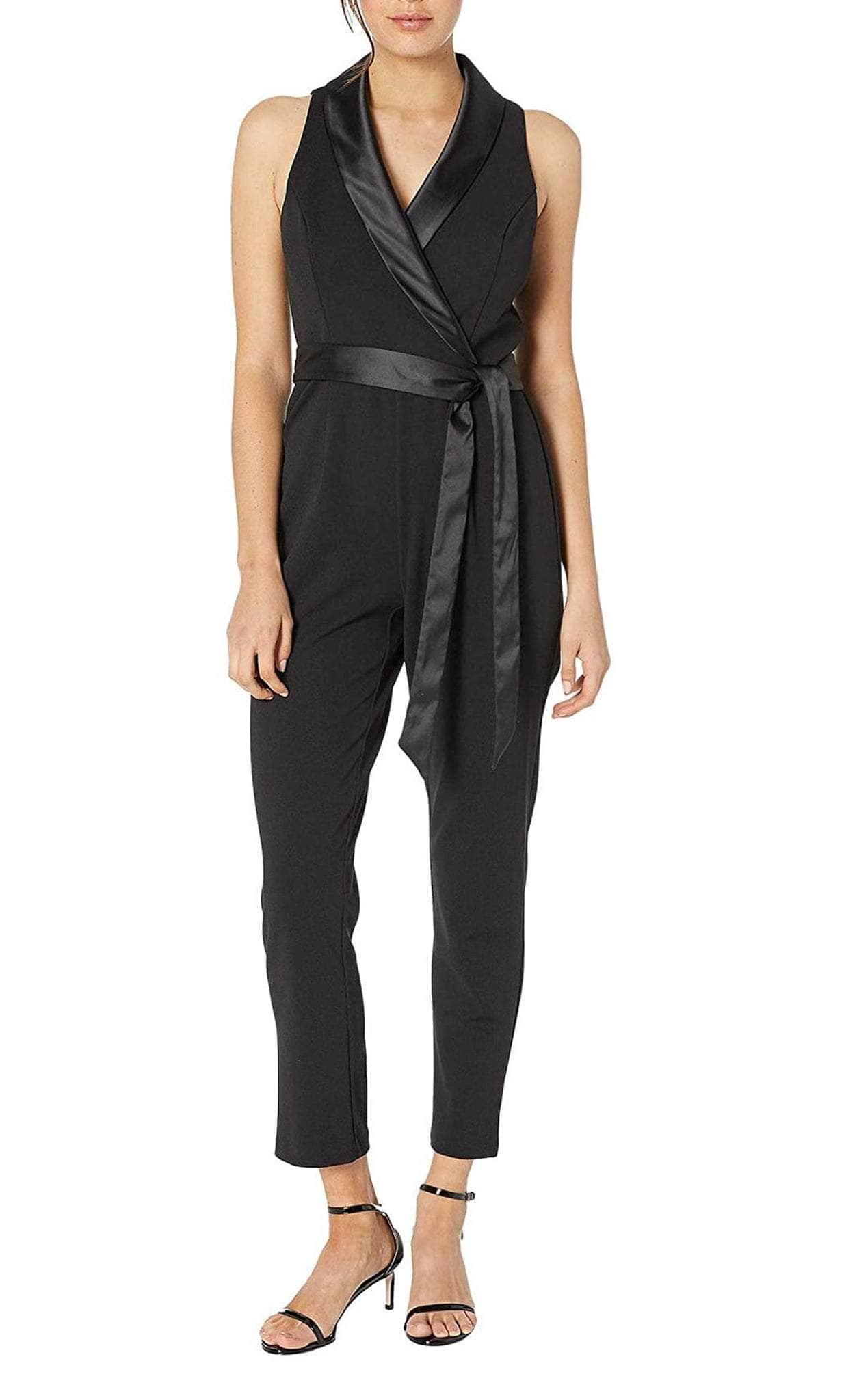 Adrianna Papell AP1D102894 - Sleeveless Lapel Collar Pantsuit