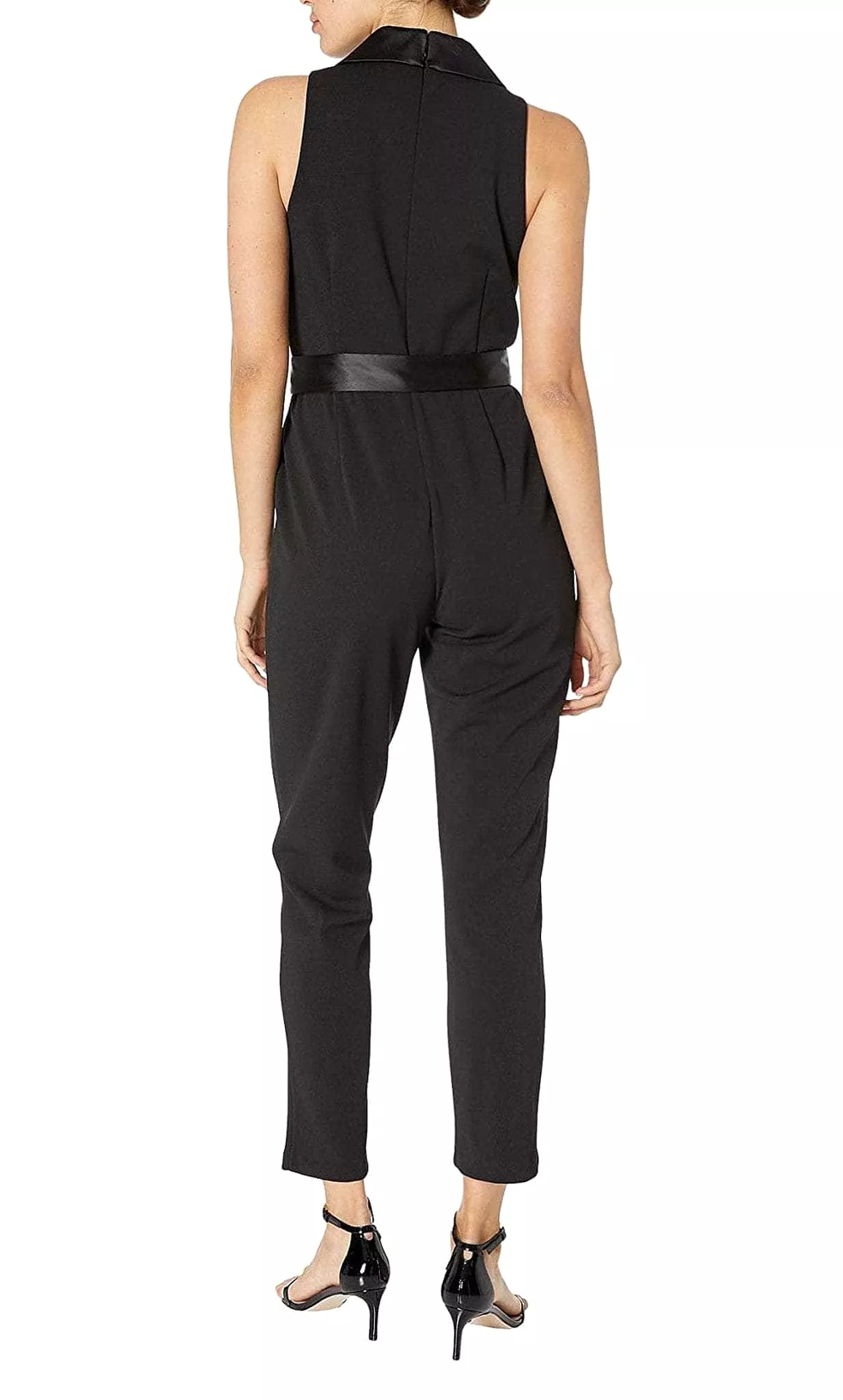 Adrianna Papell AP1D102894 - Sleeveless Lapel Collar Pantsuit