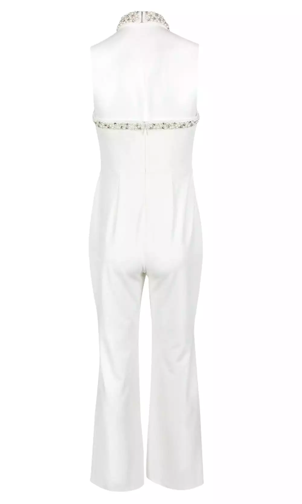 Adrianna Papell - AP1E204372 Pearl Beaded High Halter Jumpsuit