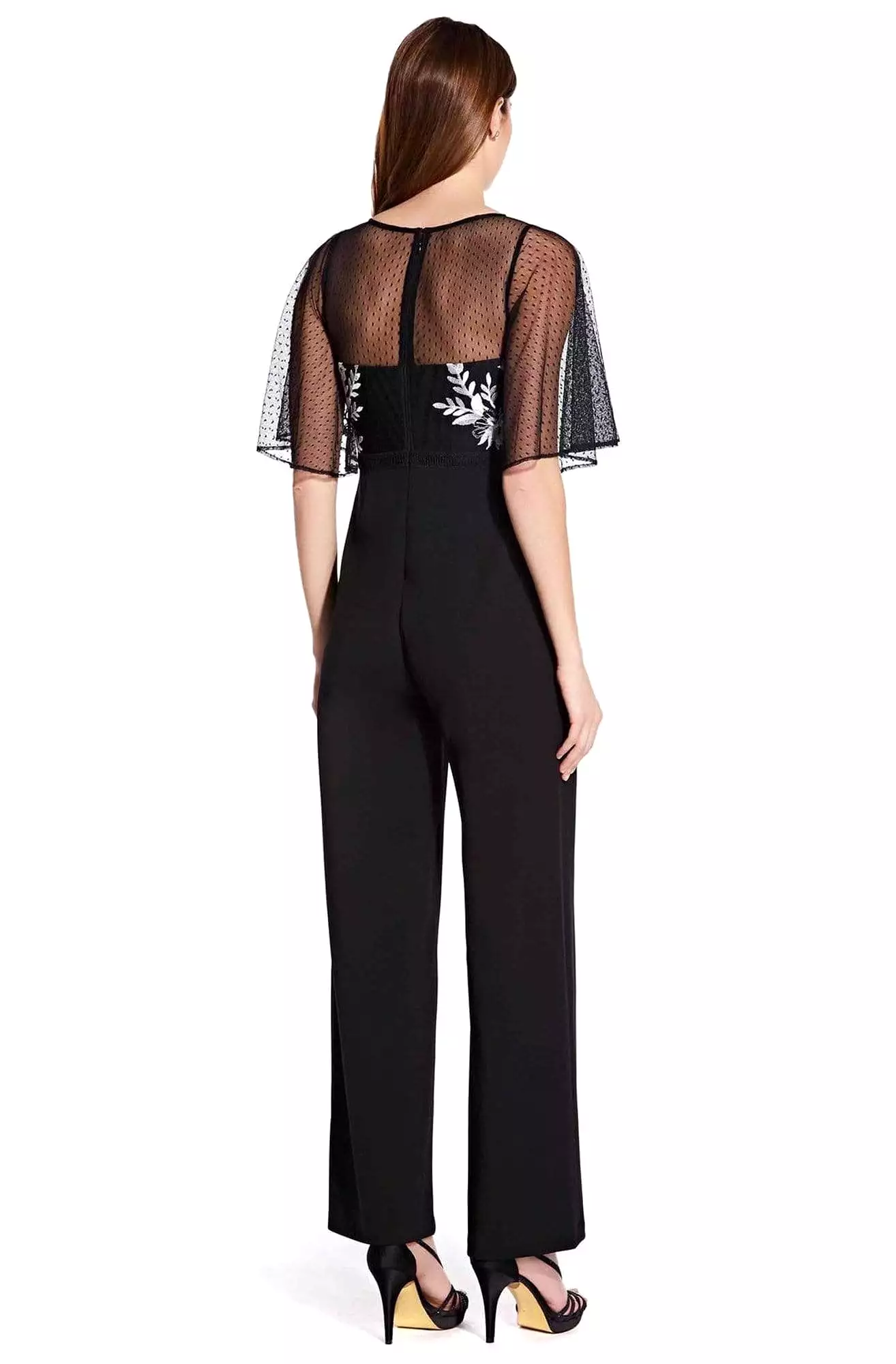 Adrianna Papell - AP1E205755 Floral Embroidered Jumpsuit