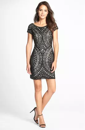 Adrianna Papell - Beaded Sheath Dress 41902260