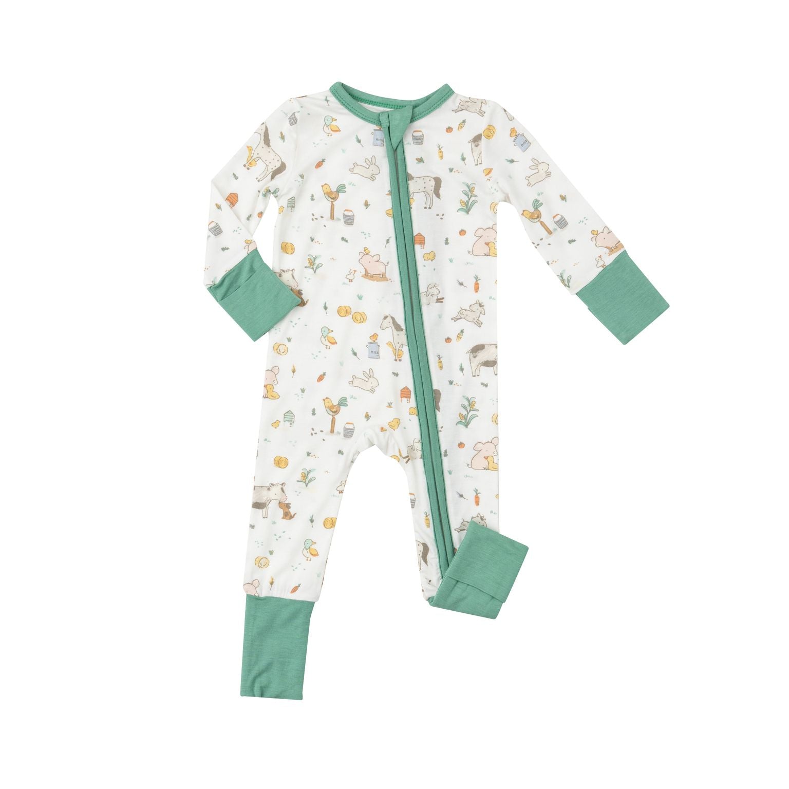 Angel Dear - Farm Babies Zipper Romper