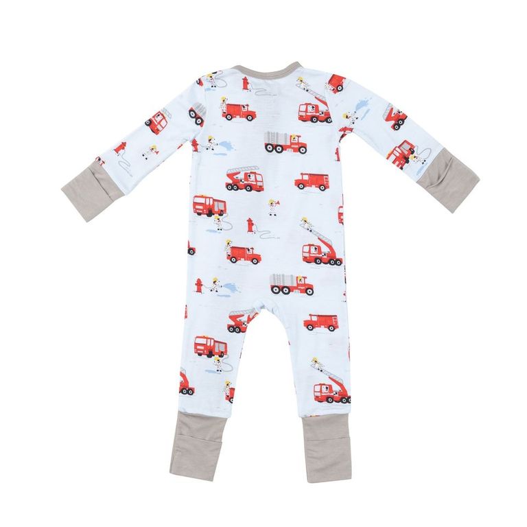 Angel Dear - Firetruck Dalmations Zipper Romper