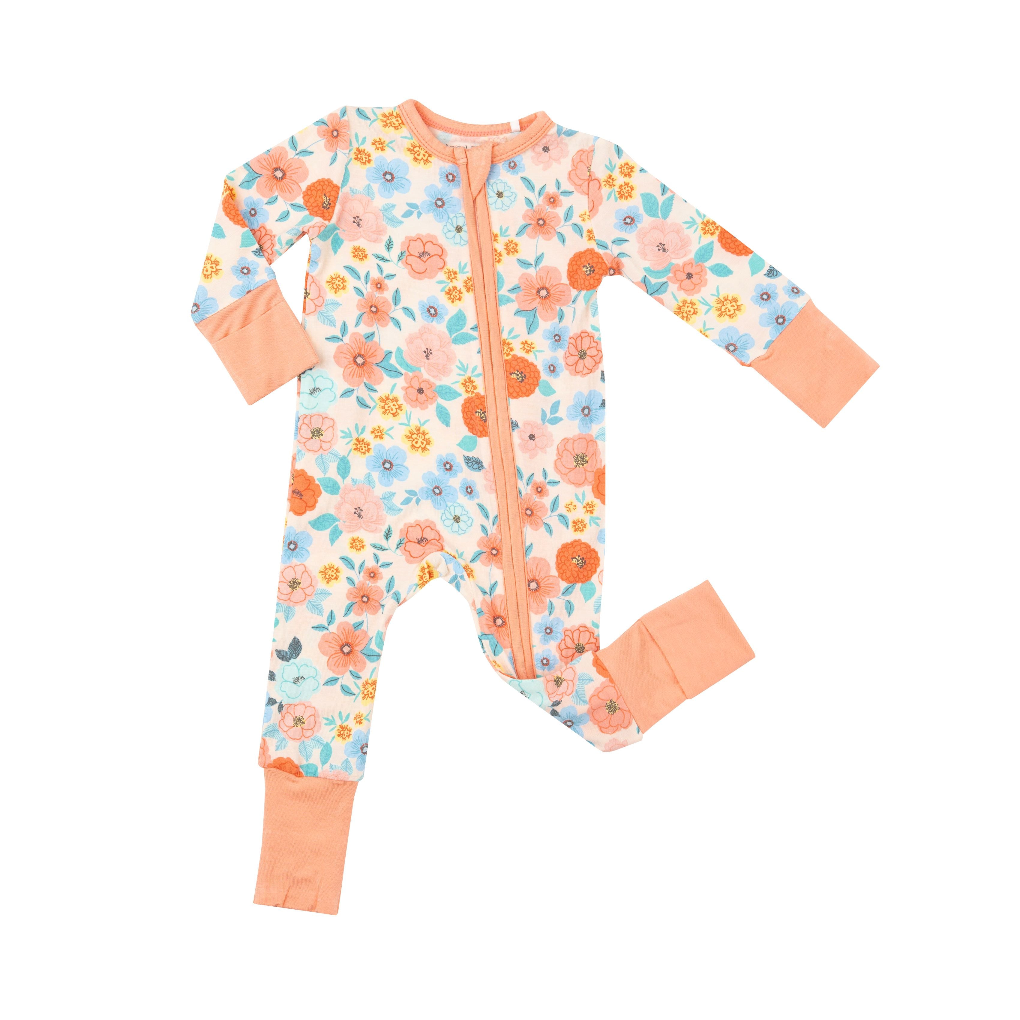 Angel Dear - Flower Cart Zipper Romper