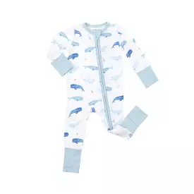 Angel Dear - Whale Hello There Zipper Romper