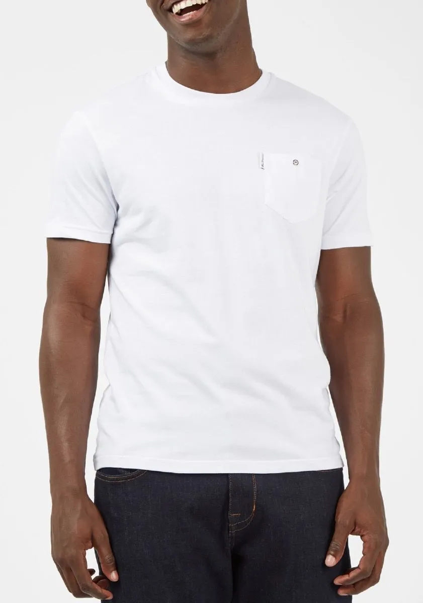 Ben Sherman Pocket Crew Neck T-Shirt White