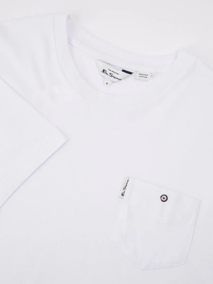 Ben Sherman Pocket Crew Neck T-Shirt White