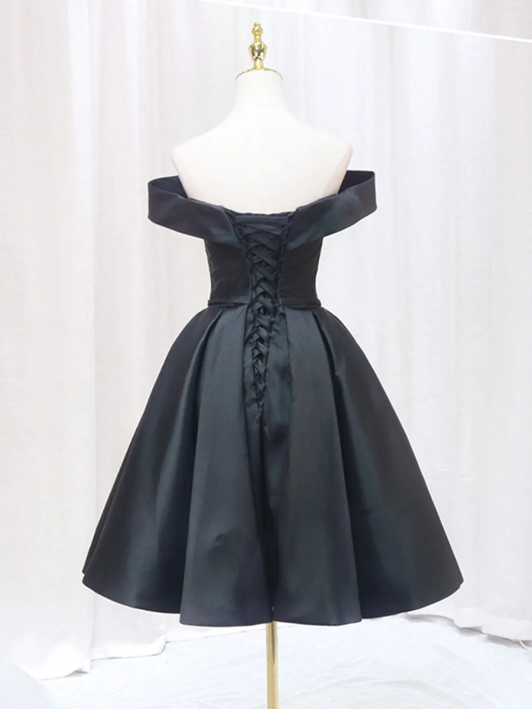 Black Short 50s Style Vintage Homecoming Dress Bridesmaid Dresses