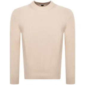 BOSS Kecol Knit Jumper Beige