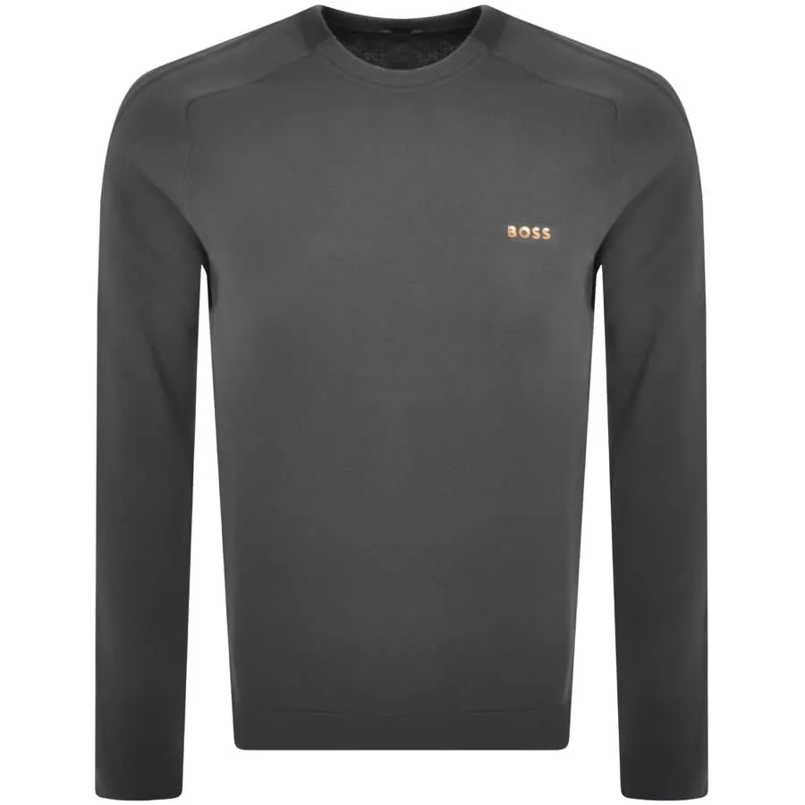 BOSS Rinos Knit Jumper Grey