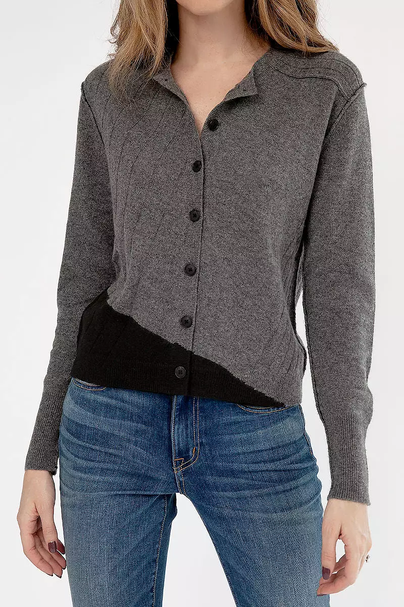 Cardigan in Thunder Black