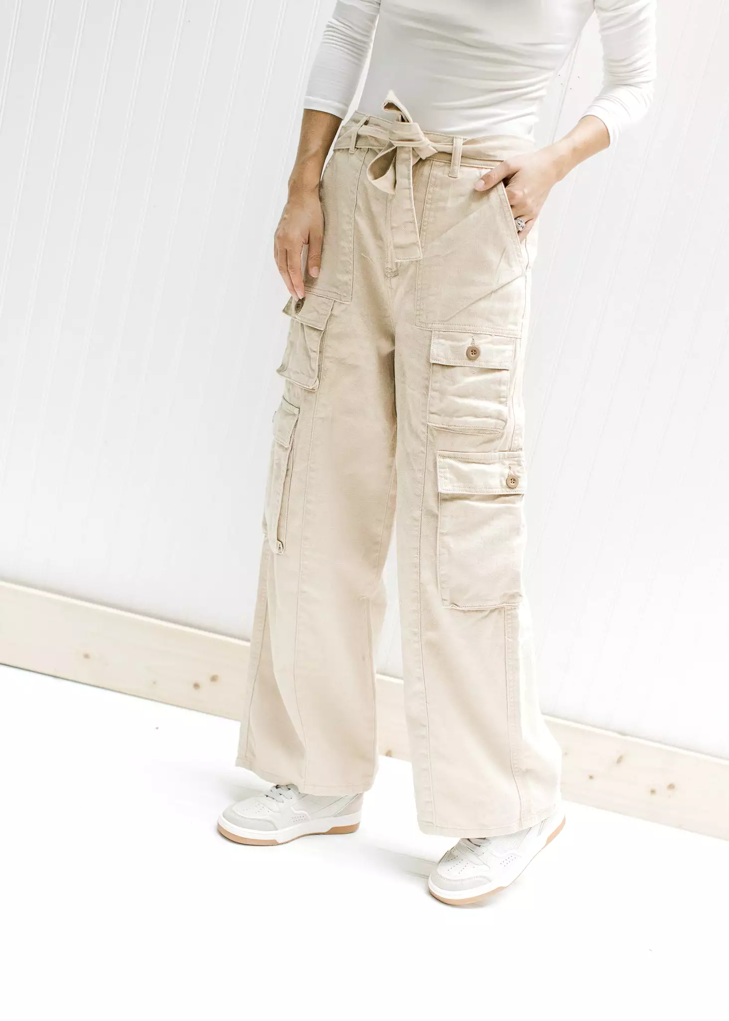 Champagne Cargo Pants