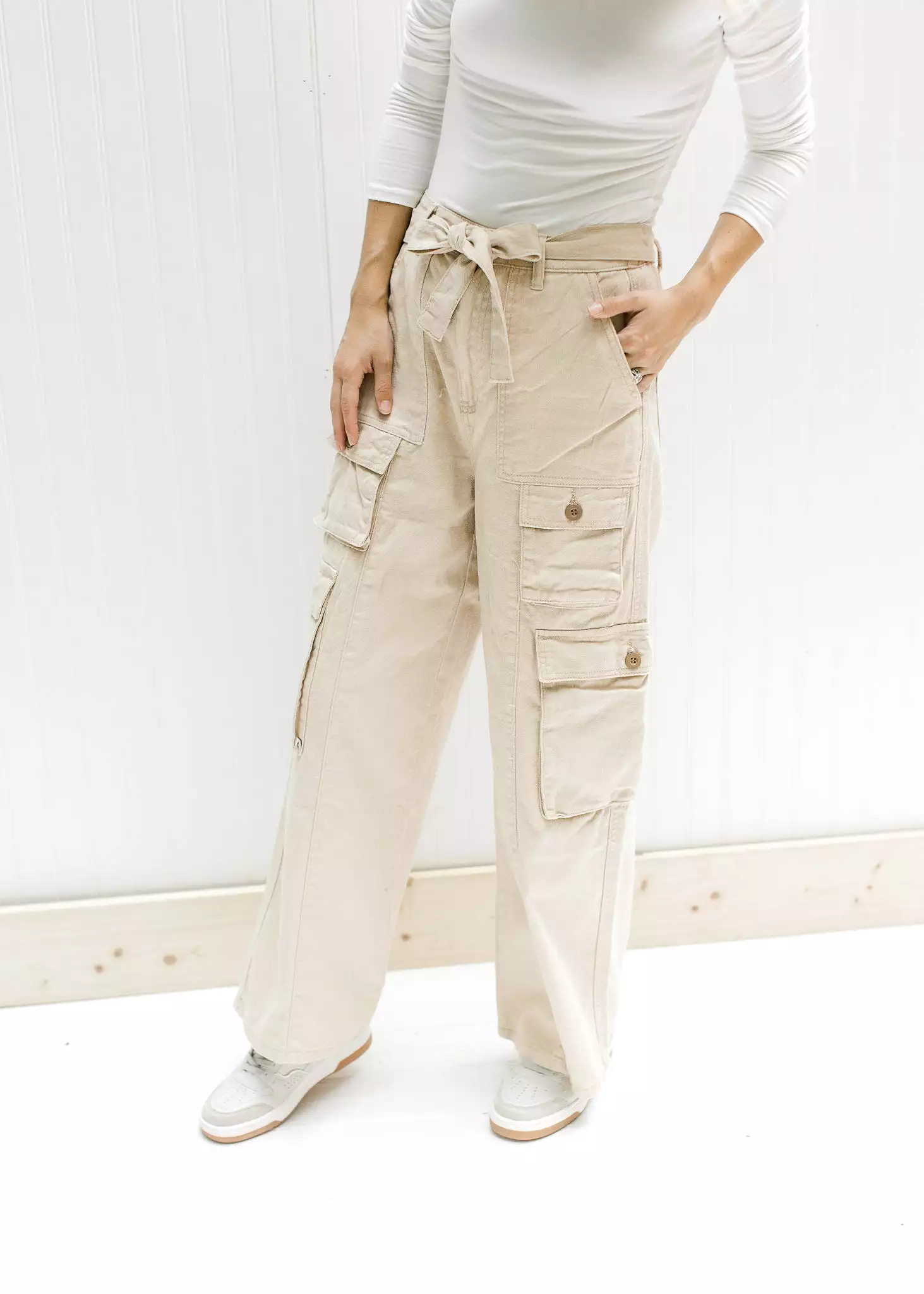 Champagne Cargo Pants