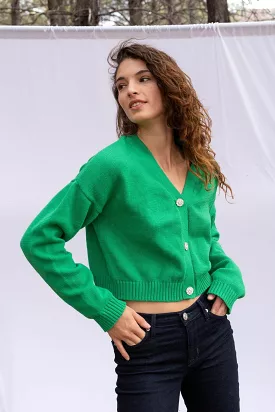 Diana Cardigan in Emerald