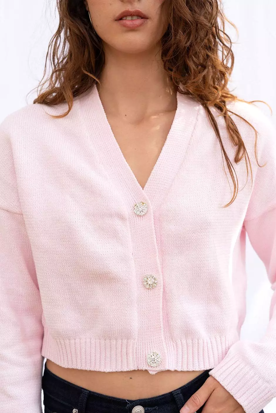 Diana Cardigan in Pink Ice