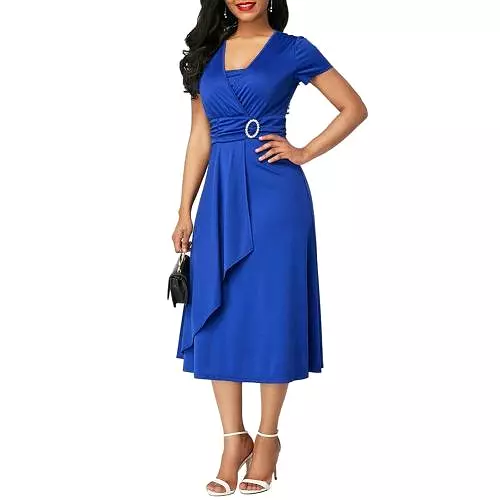 Dress Tight Midi Party Dress Ladies Evening Vestidos