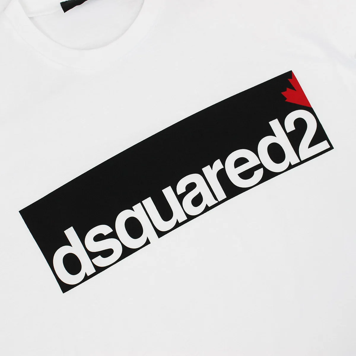 DSQUARED2 - D2 Tag Print T-Shirt in White