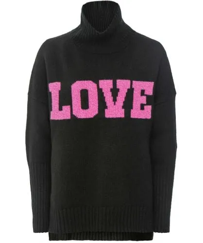 Eddy & Ivy Cashmere Merino Love Roll Neck Jumper | Jules B