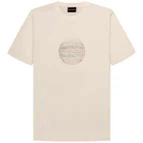 Emporio Armani Rubberised Stencil Logo T-Shirt White