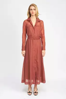 En Saison Claudette Maxi Shirt Dress