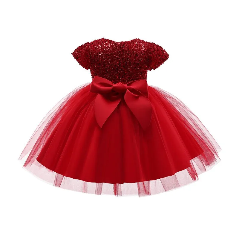 Girls Kids Dresses For Wedding Party Formal Tutu Prom Gown Children Tulle First Communion Bridesmaid Princess Costume 3-8 Year