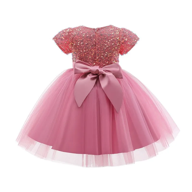 Girls Kids Dresses For Wedding Party Formal Tutu Prom Gown Children Tulle First Communion Bridesmaid Princess Costume 3-8 Year