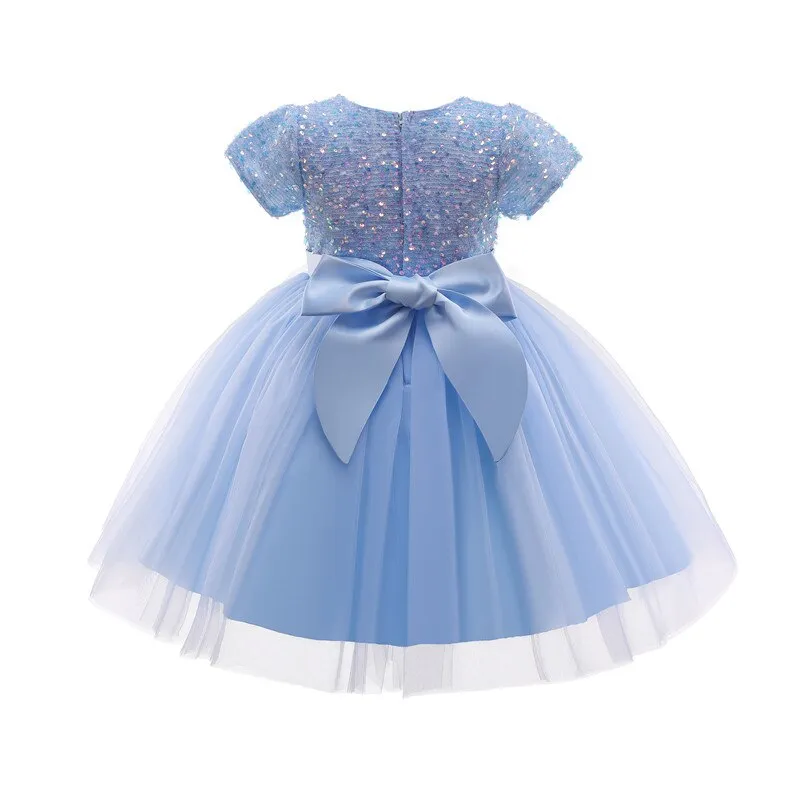 Girls Kids Dresses For Wedding Party Formal Tutu Prom Gown Children Tulle First Communion Bridesmaid Princess Costume 3-8 Year