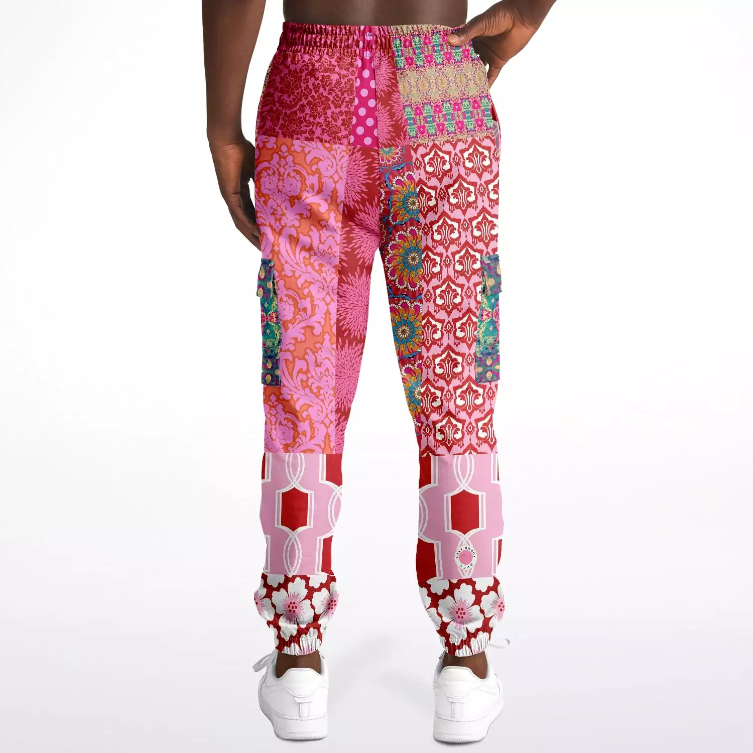 Gypsy Beat Pink Patchwork Unisex Eco-Poly Joggers