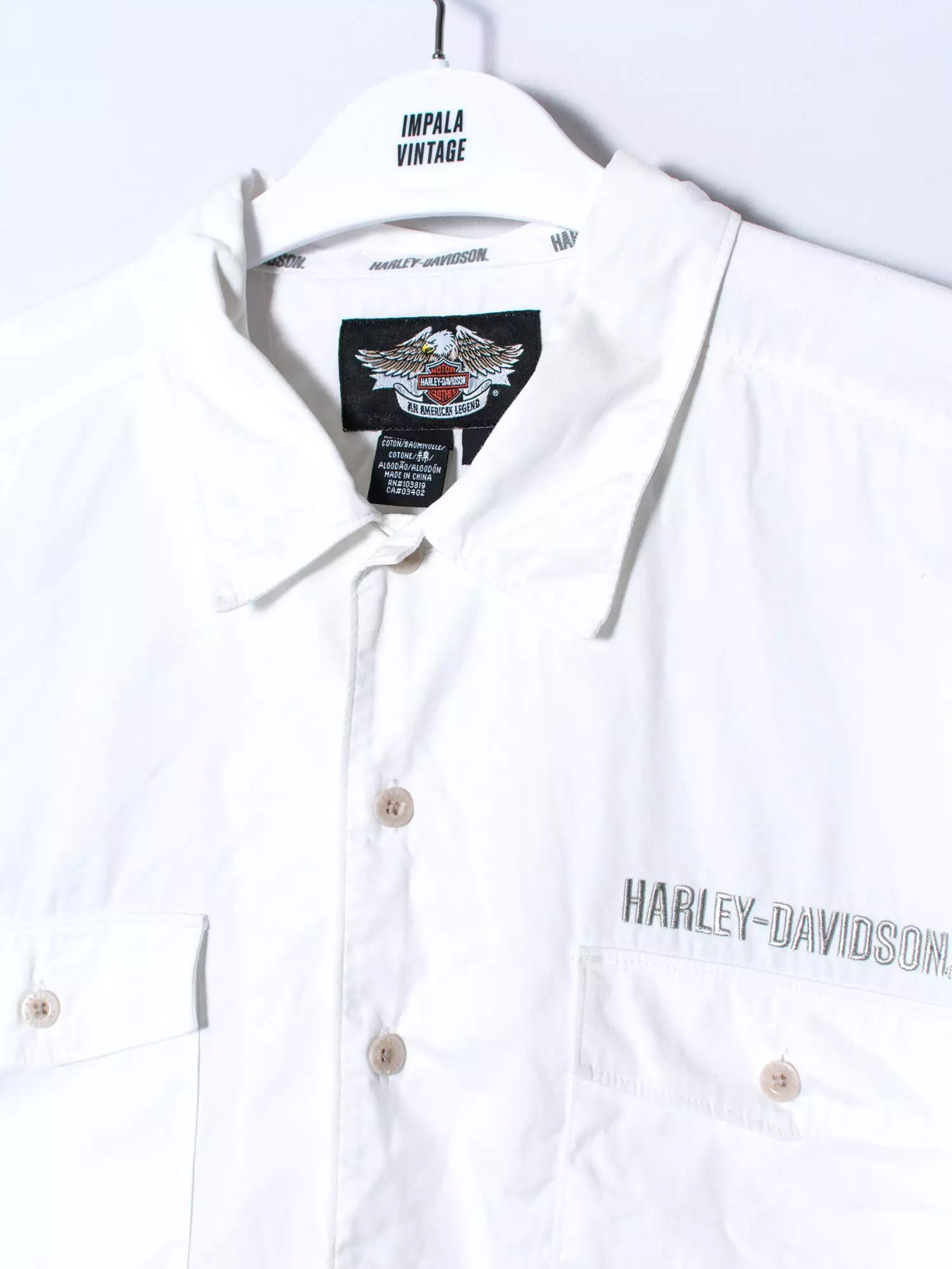 Harley Davidson White Shirt