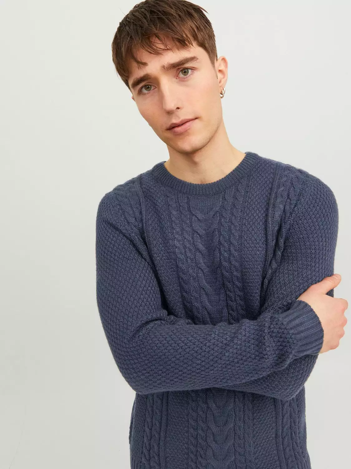 Jack & Jones Mens 'JJCRAIG' Crew Neck Knit Jumper