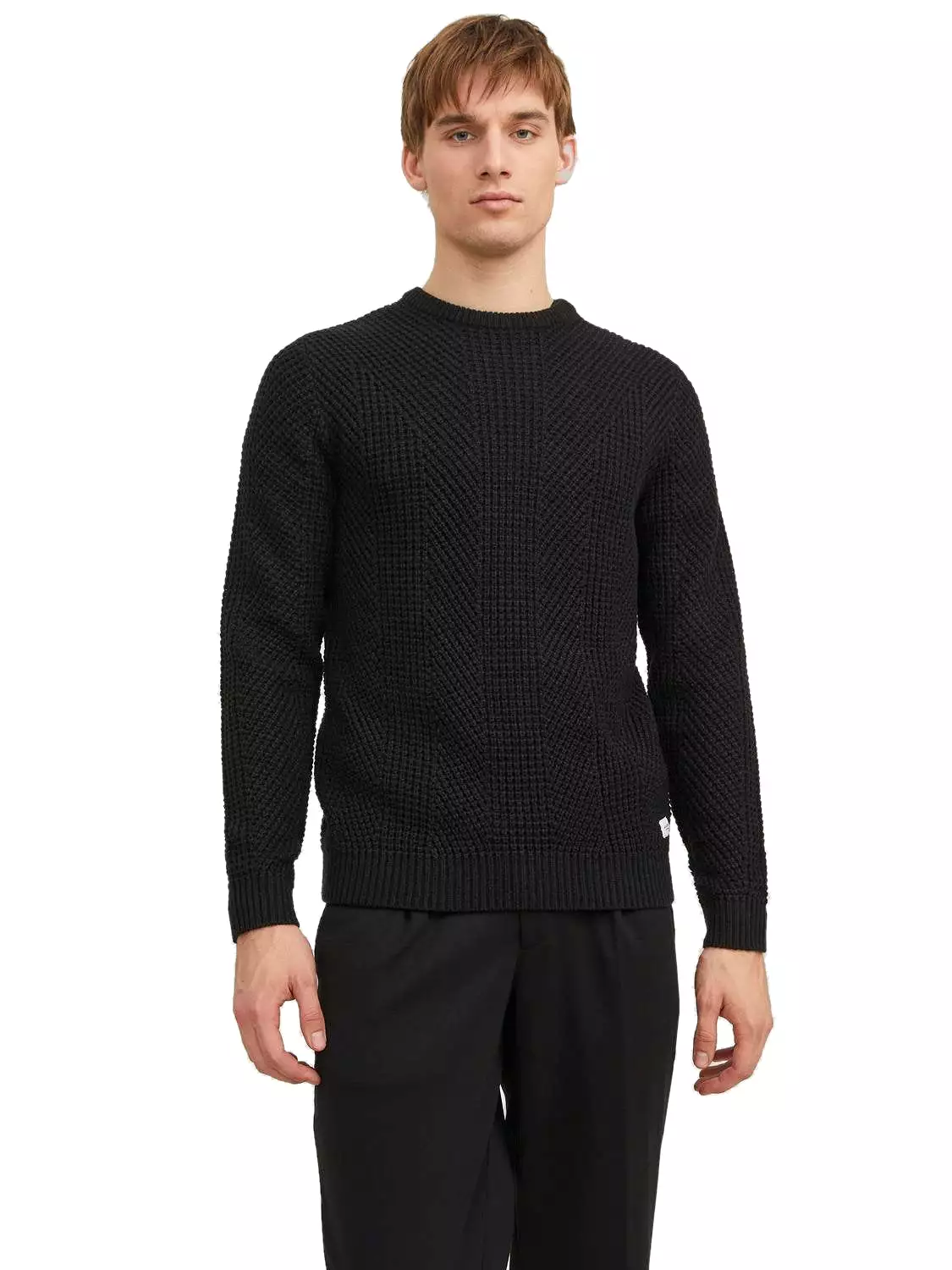 Jack & Jones Mens 'JJSTANDFORD' Crew Neck Knit Jumper