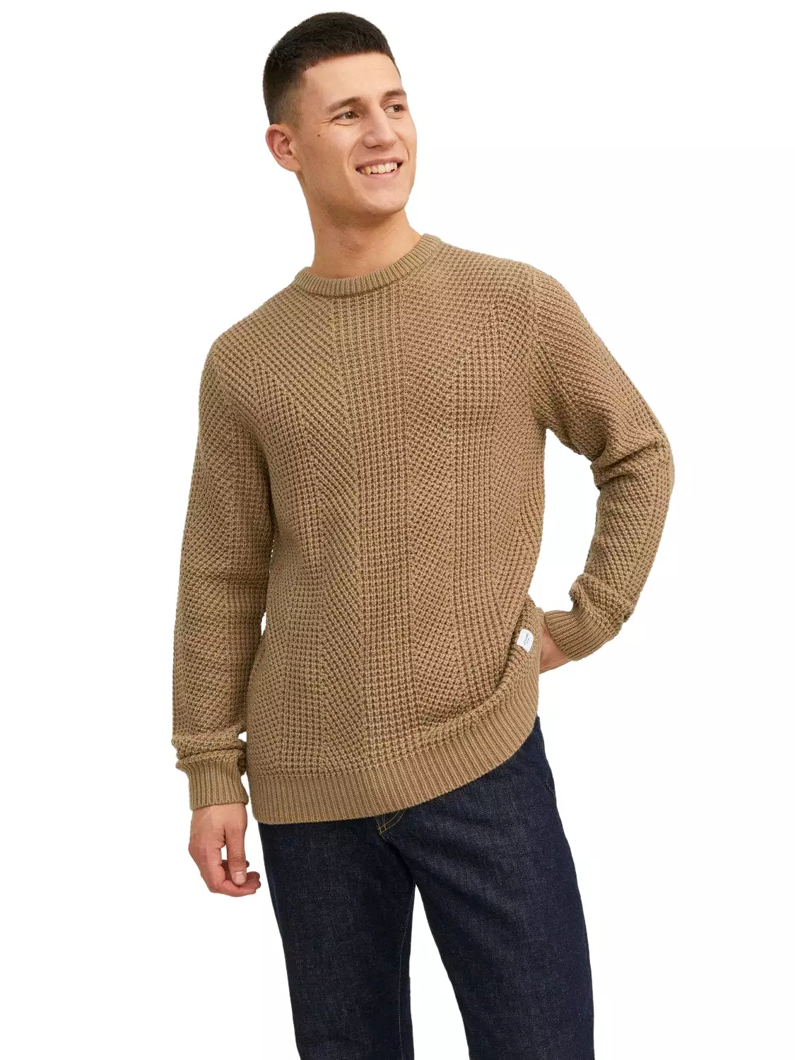 Jack & Jones Mens 'JJSTANDFORD' Crew Neck Knit Jumper