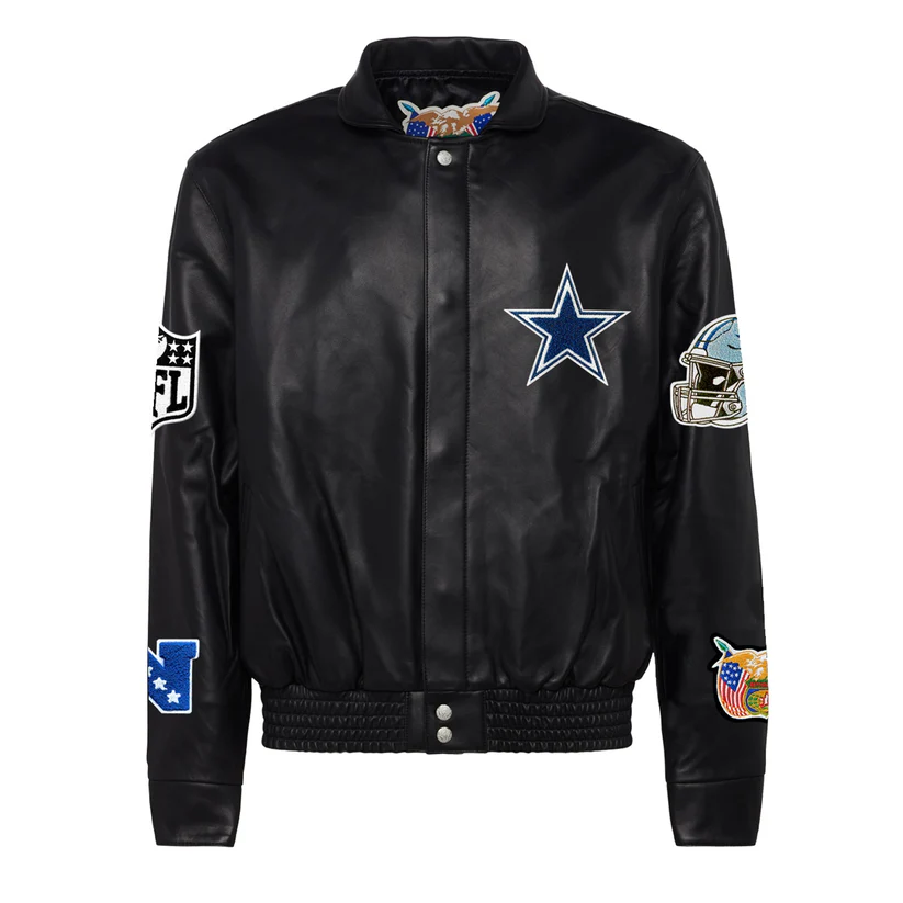 Jeff Hamilton Dallas Cowboys Full Leather Jacket