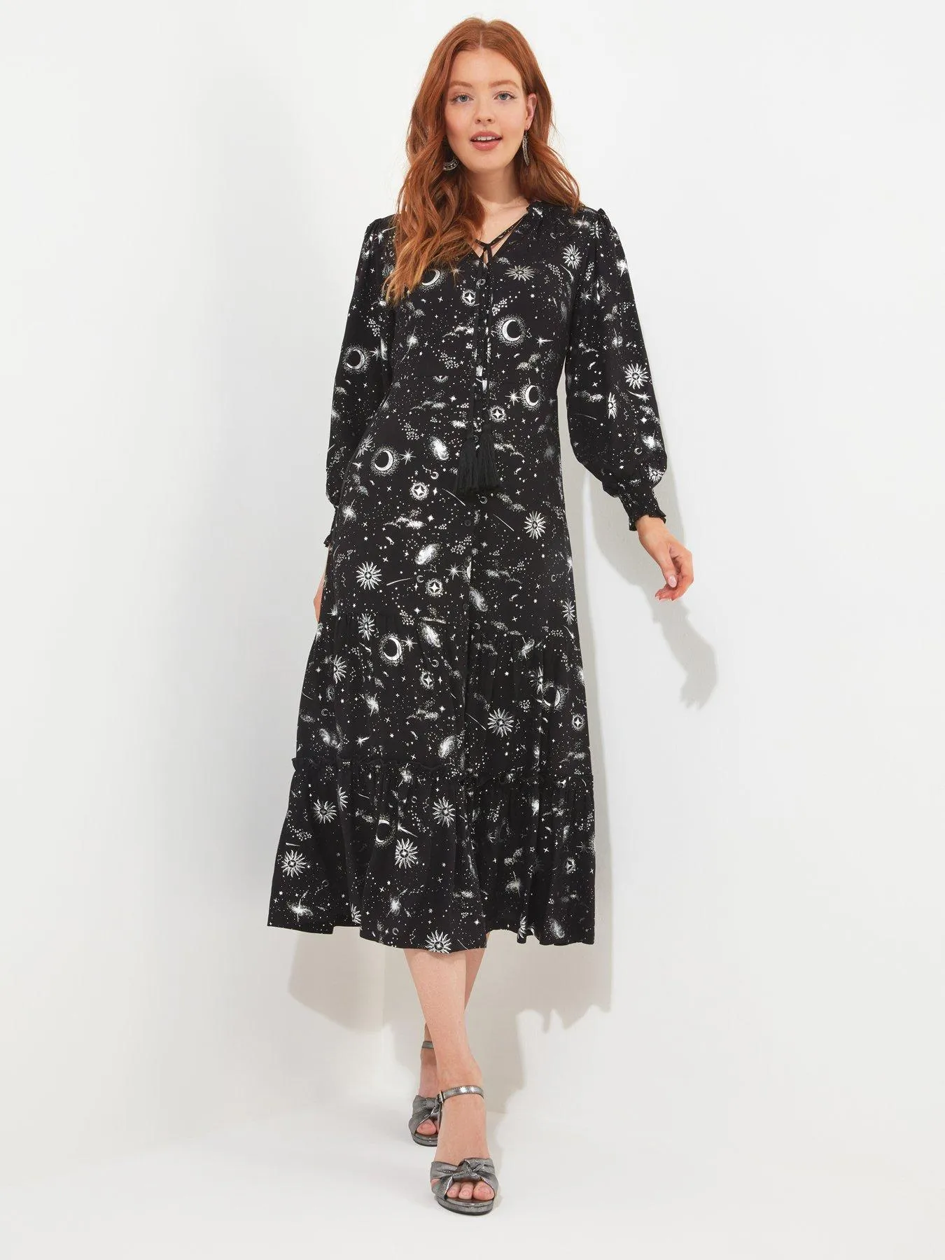 Joe Browns Starry Night Boho Dress - Black