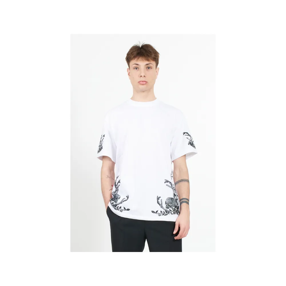 John Richmond T-Shirt Over Ritorta In White