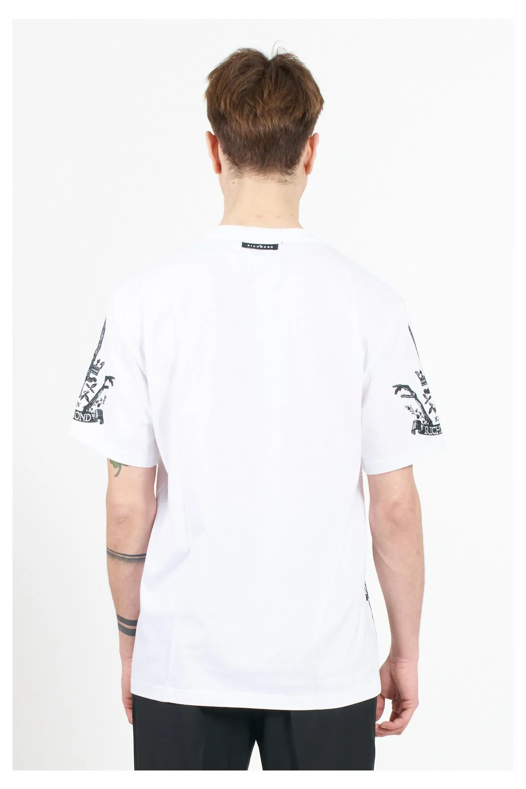 John Richmond T-Shirt Over Ritorta In White