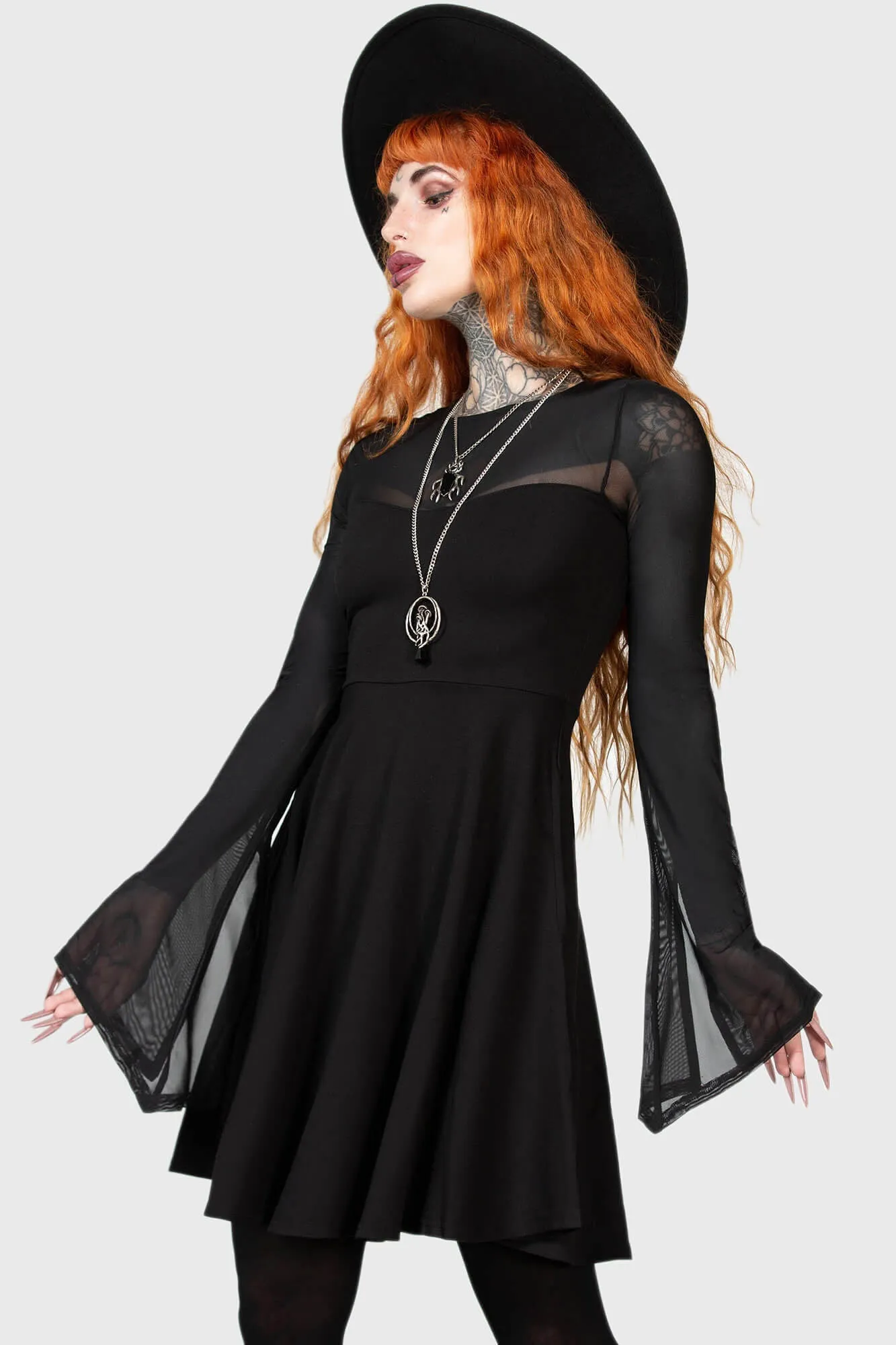 Killstar Struck By Night Dress Black