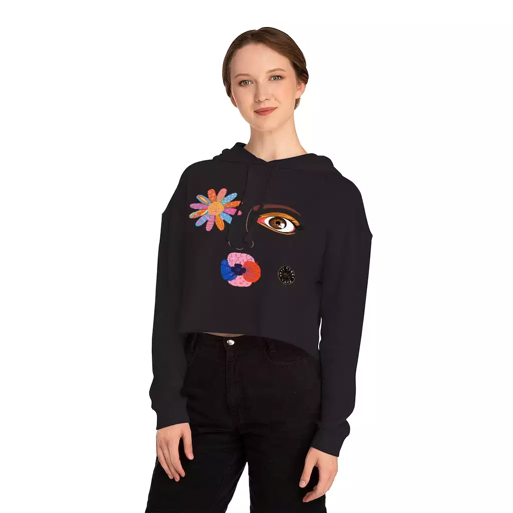 Kiss Me Petunia Cropped Hoodie