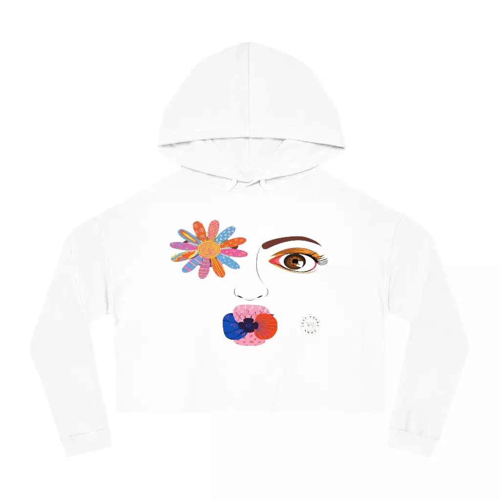 Kiss Me Petunia Cropped Hoodie