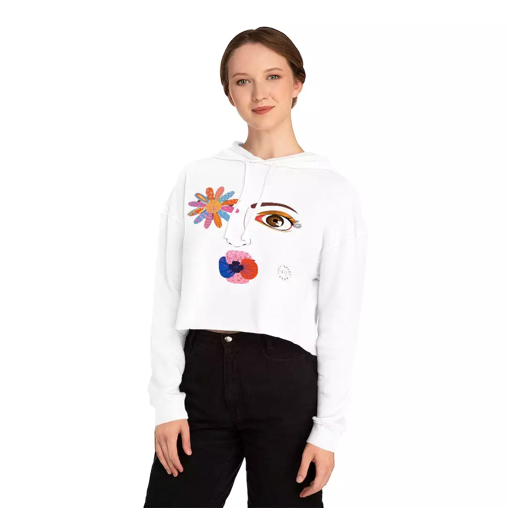 Kiss Me Petunia Cropped Hoodie