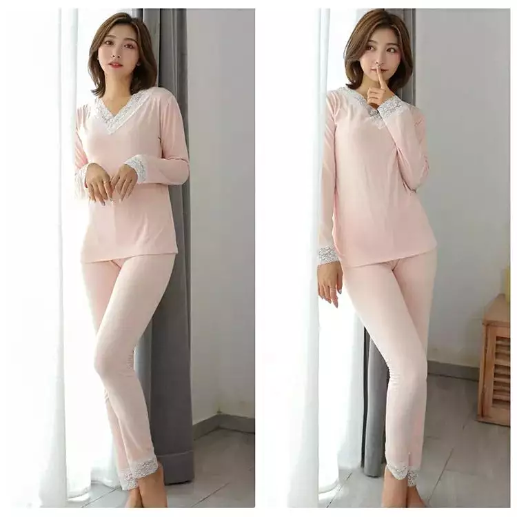 Ladies Fashion Full Sleeves Nightdress Sleepwear T245