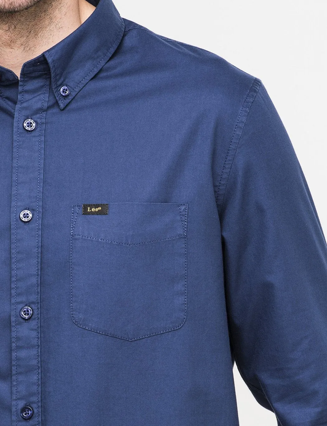 Lee Button Down Shirt - Midnight Blue