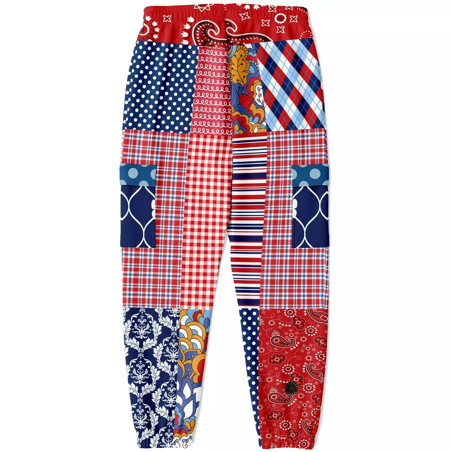 Liberty Bell Floral Stripe Polka Dot Unisex Cargo Sweats