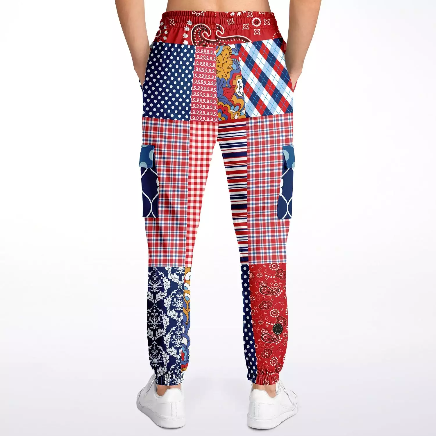 Liberty Bell Floral Stripe Polka Dot Unisex Cargo Sweats