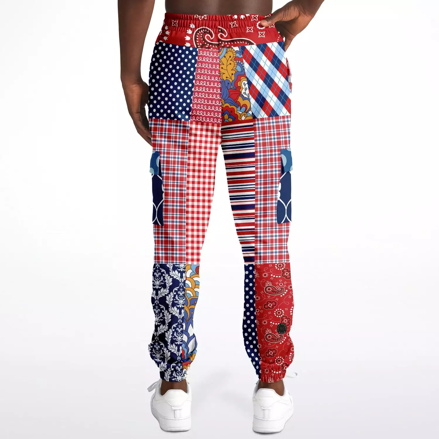 Liberty Bell Floral Stripe Polka Dot Unisex Cargo Sweats