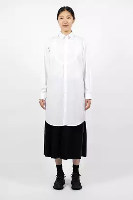 Long Bib Shirt White