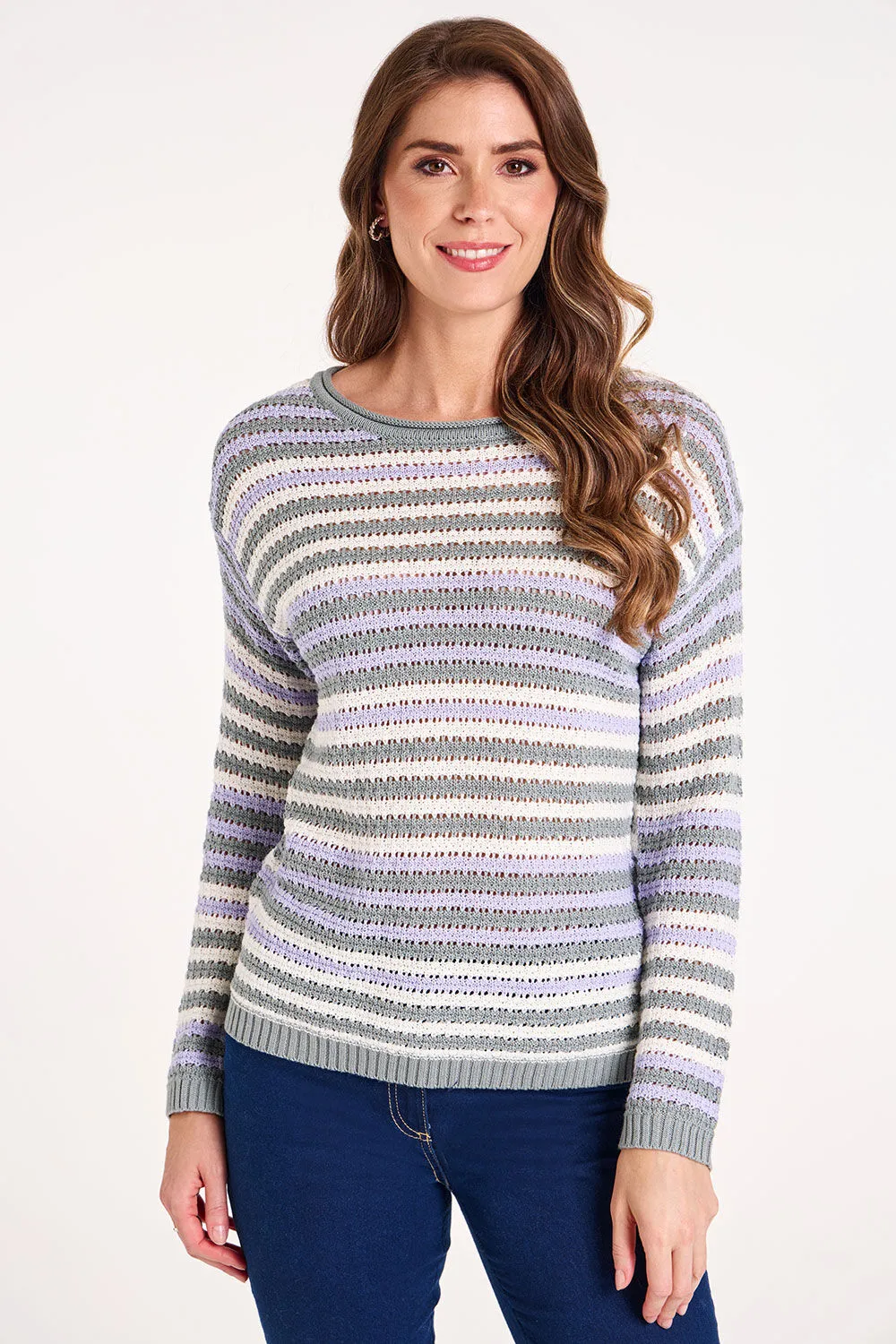 Long Sleeve Knit Stripe Jumper